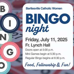 Photo 1 of Bartlesville Catholic Women's Association Bingo Night.