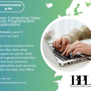 Photo 1 of Bartlesville Public Library Basic Computing Class - Starting from Scratch.