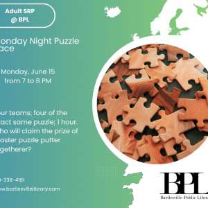 Photo 1 of Bartlesville Public Library Monday Puzzle Night.