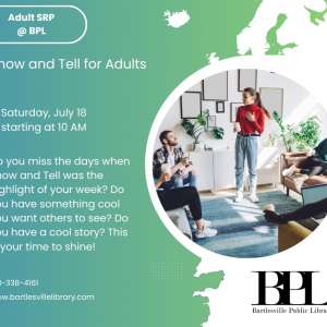 Photo 1 of Bartlesville Public Library, Show and Tell for Adults.