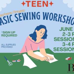 Photo 1 of Bartlesville Public Library Teens Basic Sewing Workshop.