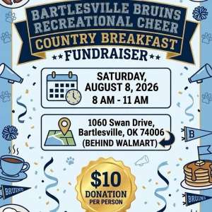 Photo 1 of Big Country Breakfast Benefit - Bartlesville Bruins Recreational Cheer.