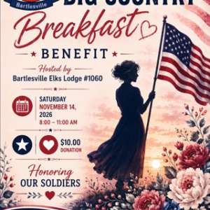 Photo 1 of Big Country Breakfast Benefit - Blue Star Mothers of Bartlesville.