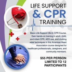 Photo 1 of CPR Training at Elder Care.