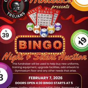 Photo 1 of Caney Valley Athletics Bingo 2026.