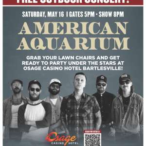 Photo 1 of Osage Casino Outdoor Concert featuring American Aquarium - May 16.