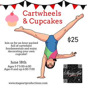 Photo 1 of Stage Art Cartwheels and Cupcakes.