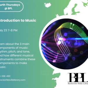 Photo 1 of The Bartlesville Public Library invites you to Introduction to Music.
