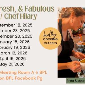 Photo 1 of The Bartlesville Public Library presents Fast, Fresh and Fabulous with Chef Hilary.