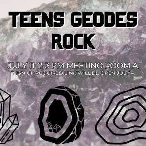 Photo 1 of The Bartlesville Public Library presents Teen Geodes Rock.