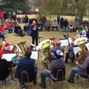 Photo 1 of Tuba Christmas at the Frank Phillips Home.